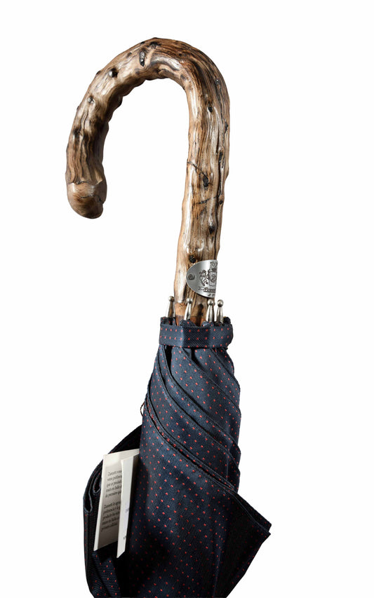 Broom wood umbrella with horn tip